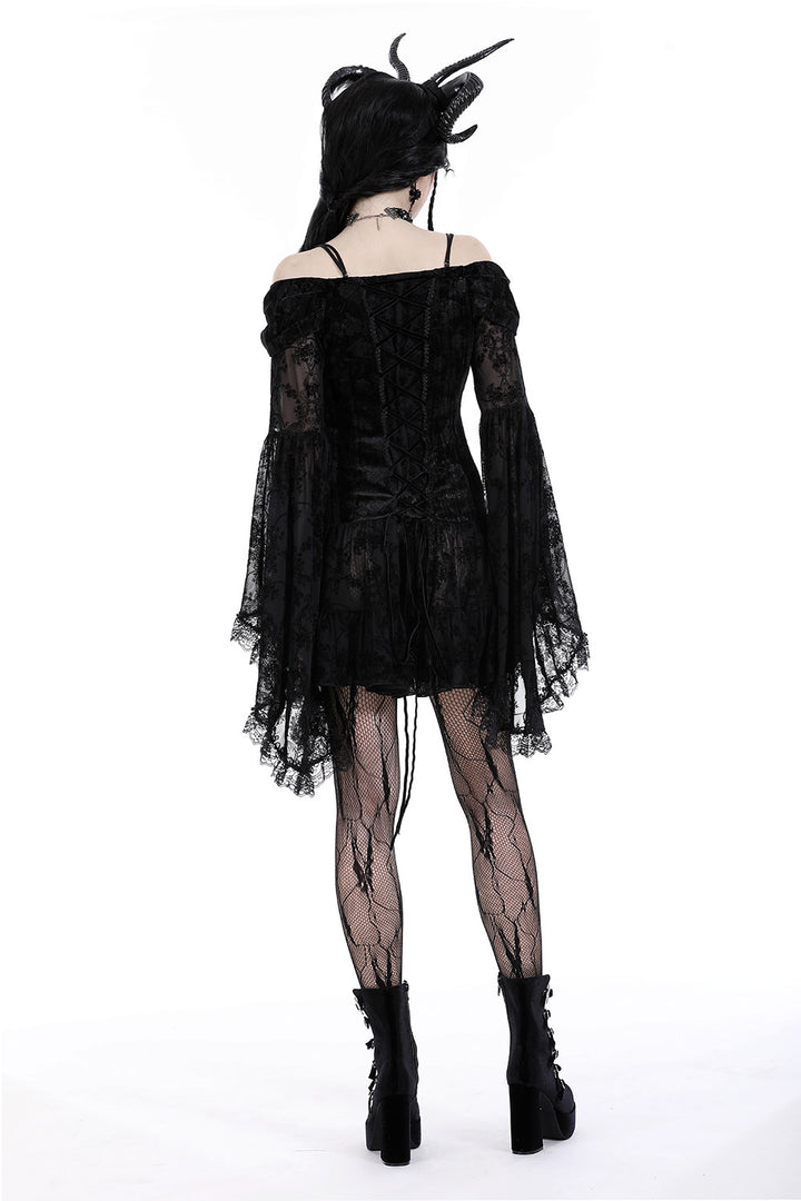 floral lace gothic dress