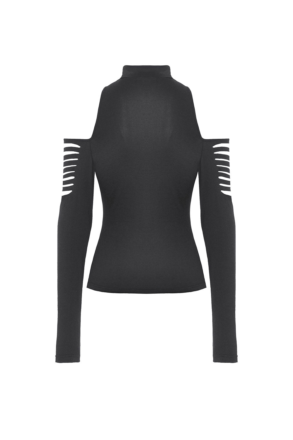 womens cold shoulder grunge top