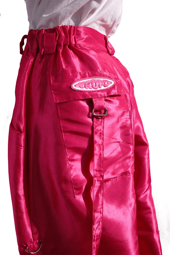 womens slimming bright pink high waisted pants
