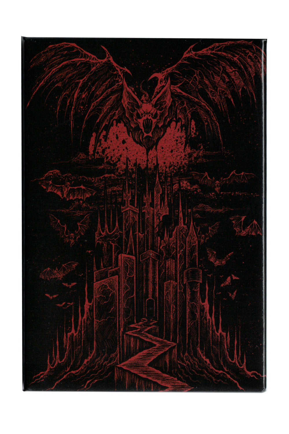 bat magnet gothic style