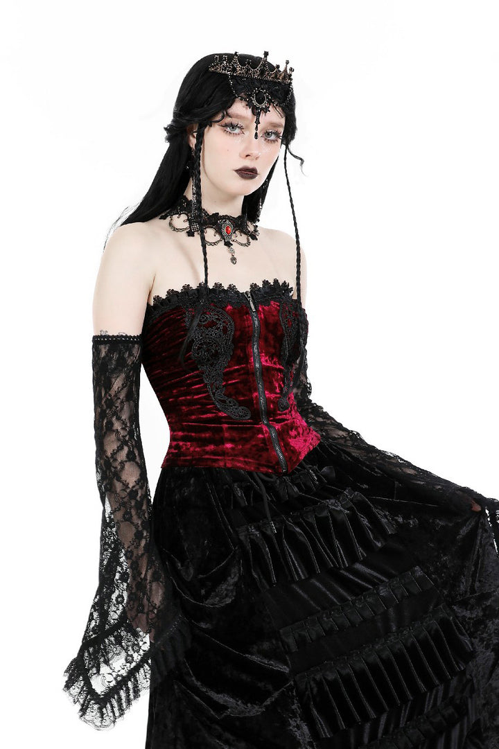womens elegant victorian goth lace corset