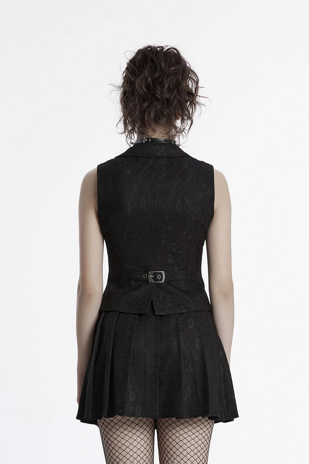 sleeveless goth vest