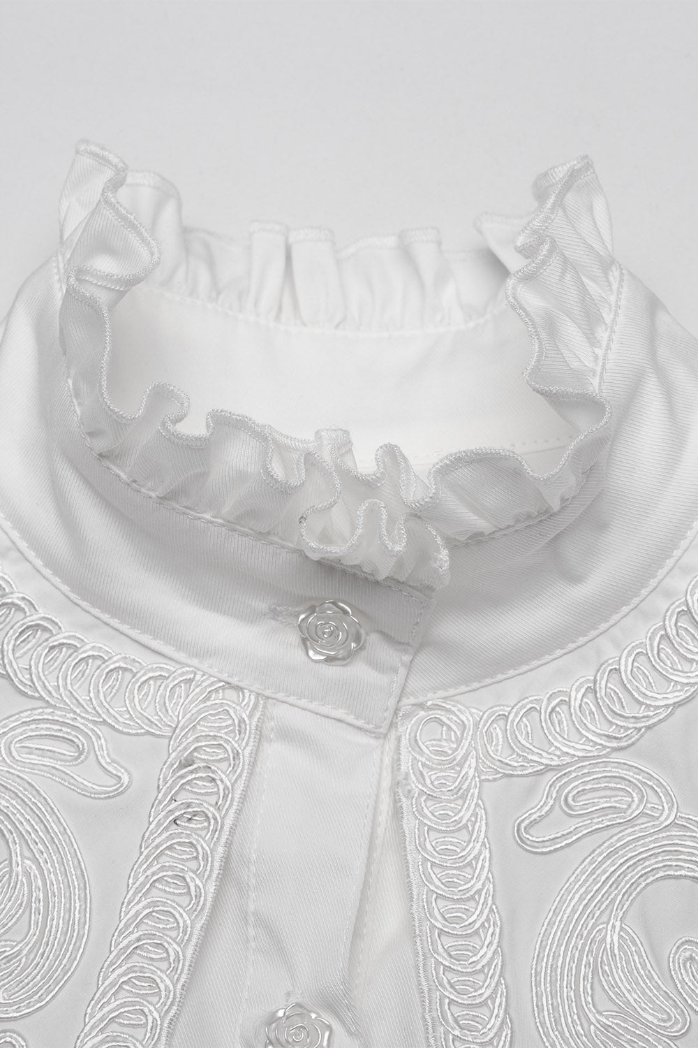 long sleeve ruffled gothic shirt