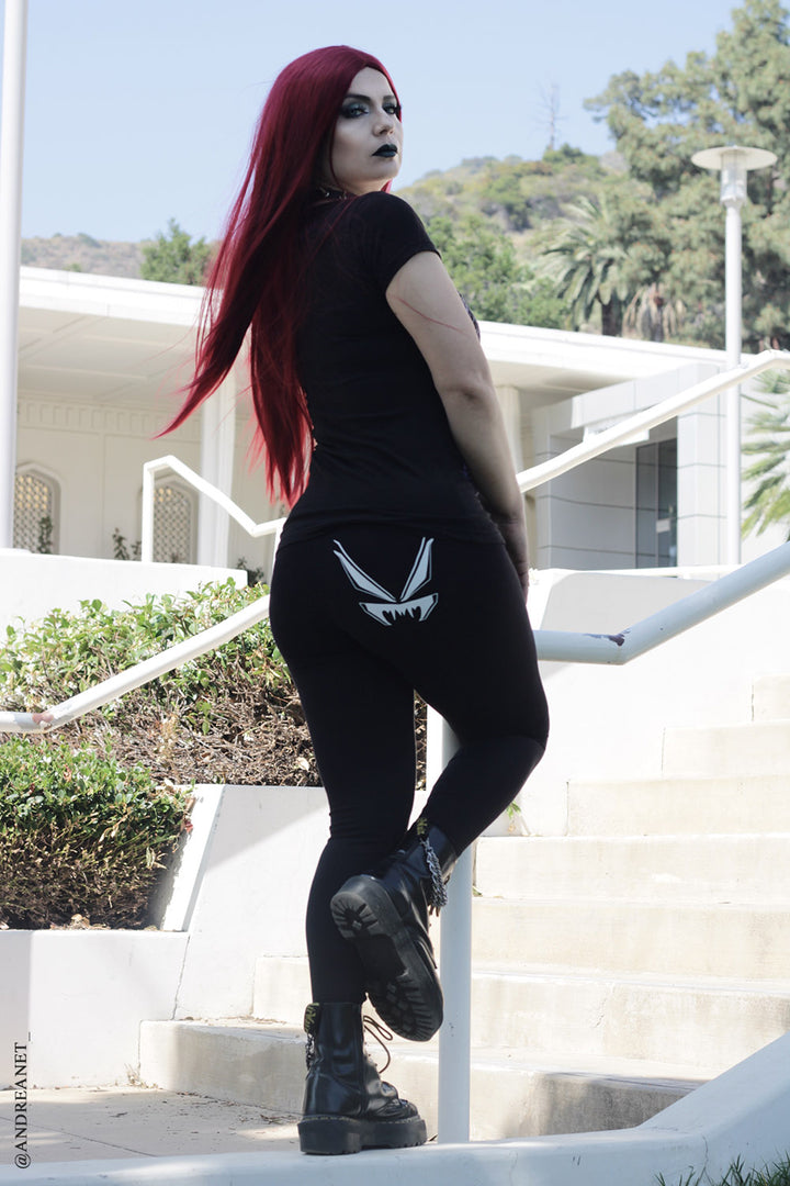 Leggings góticos occidentales con diseño de bala
