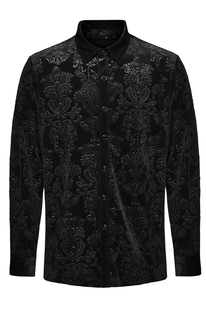 mens gothic collared shirt