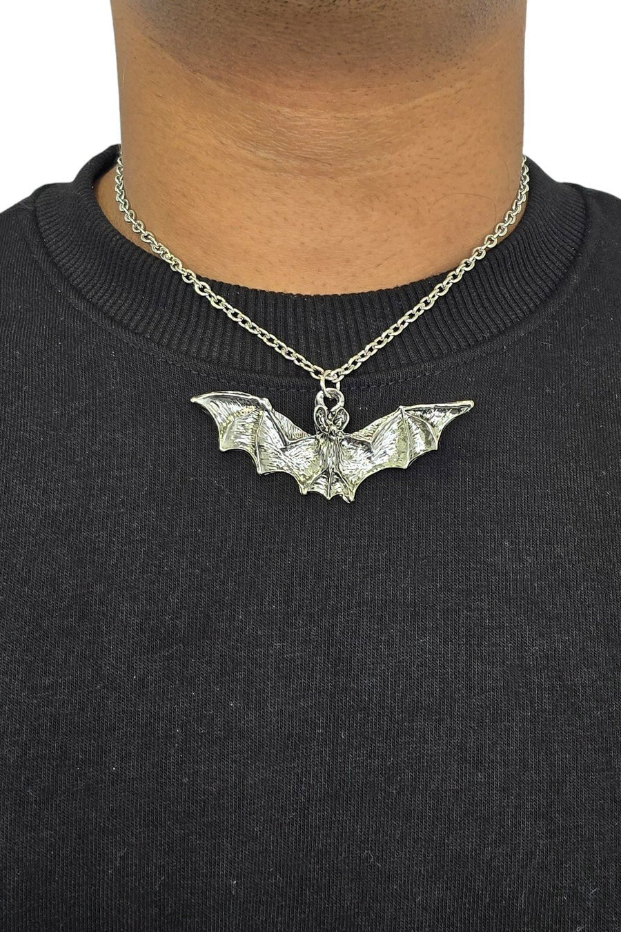 gothic bat necklace