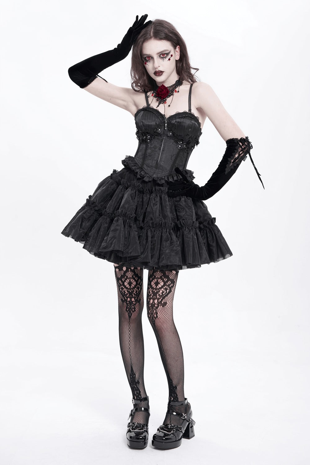 womens gothic corset top by devil fashion