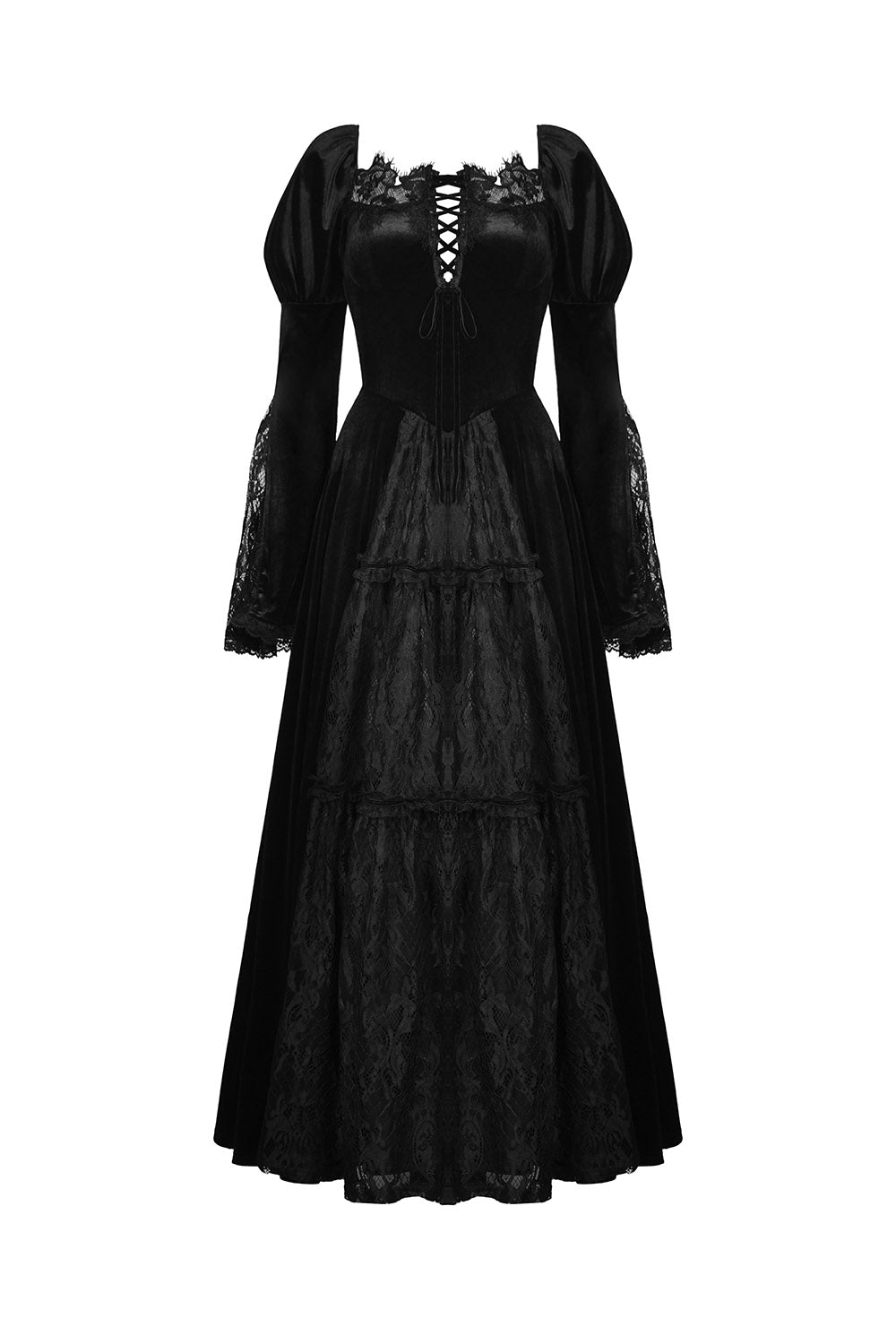 puffed sleeve gothic gwon