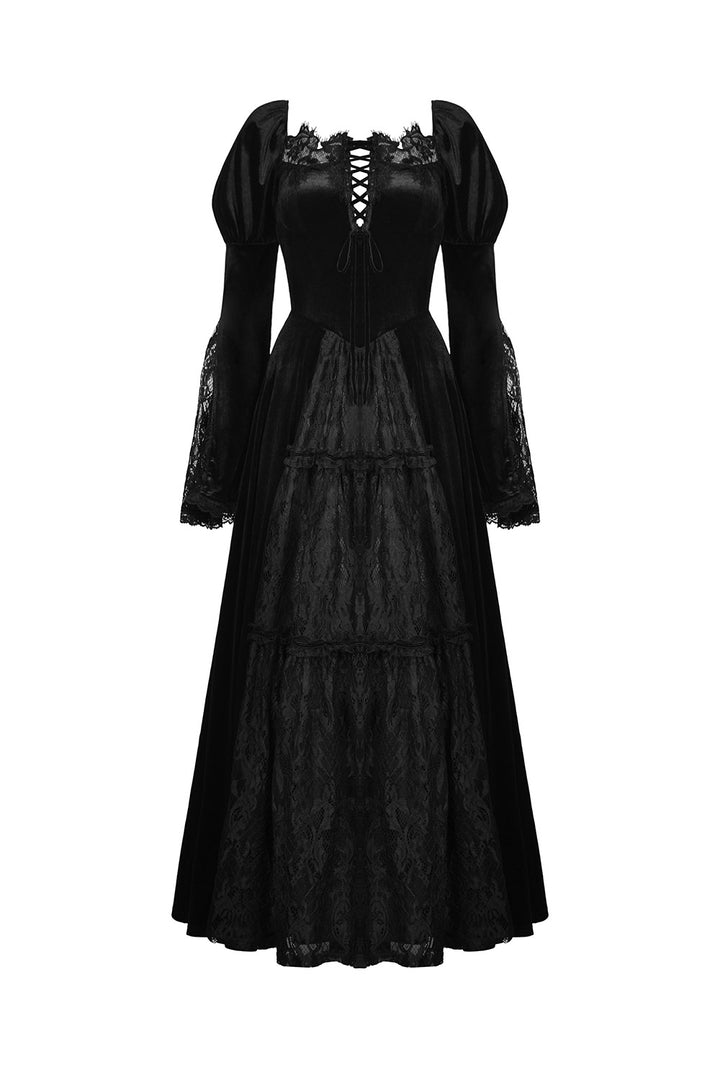 puffed sleeve gothic gwon