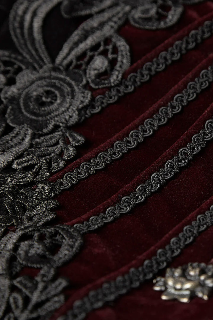 floral back embroidery