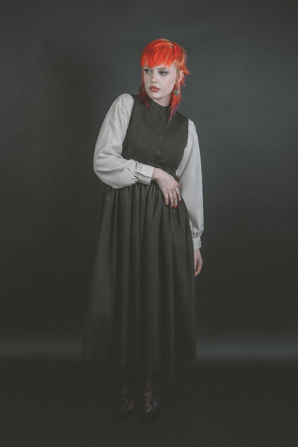 womens goth long maxi dress