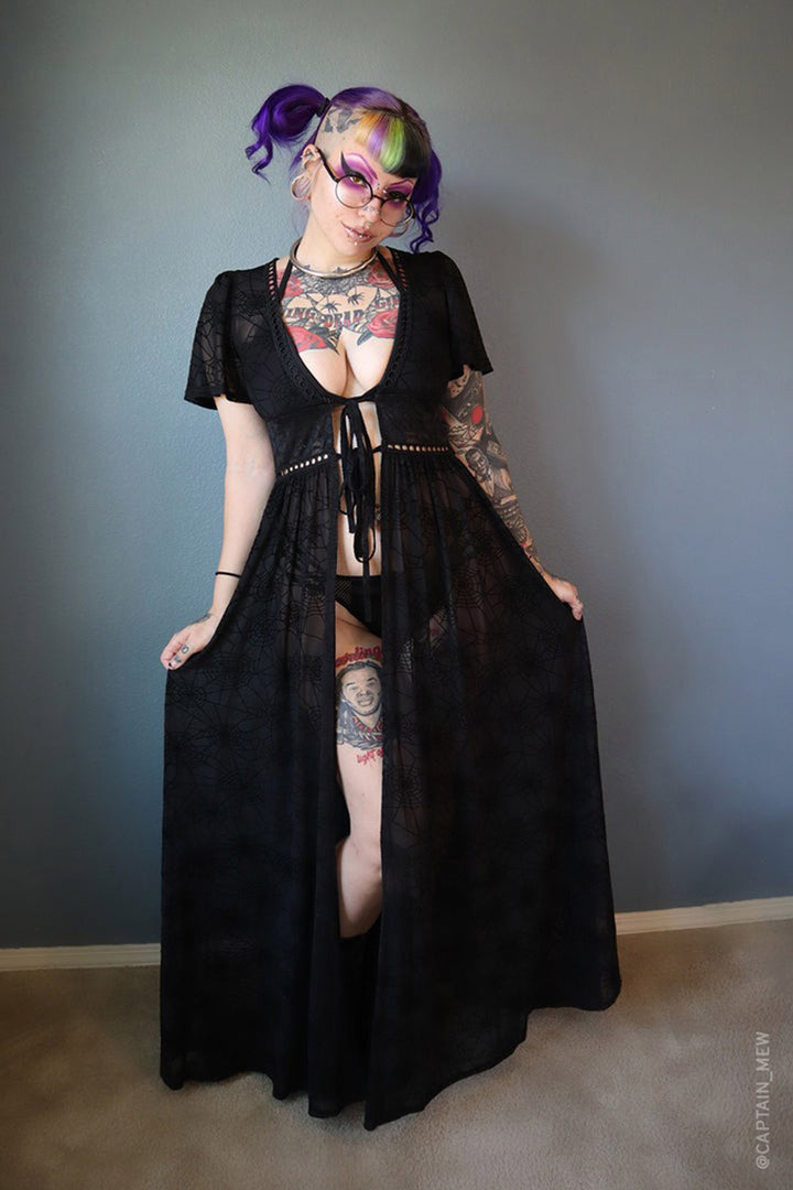 spiderweb cardigan for women