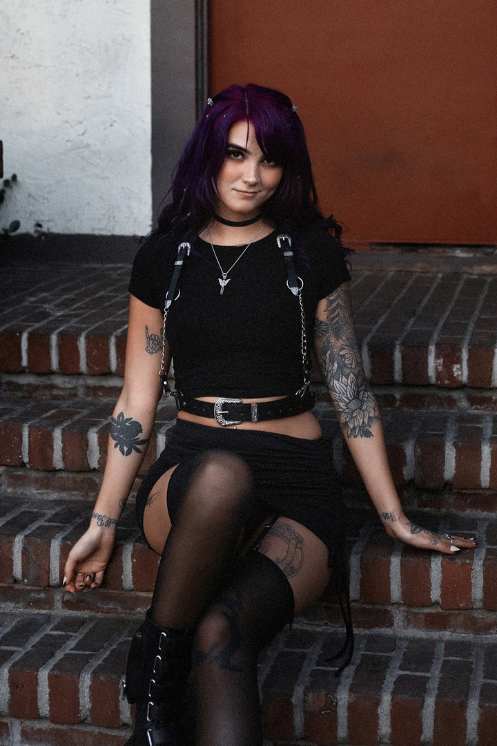 The Sharpshooter Western Goth Chain Harness