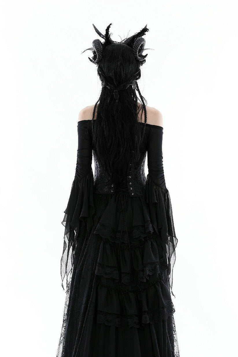 vintage goth witch blouse