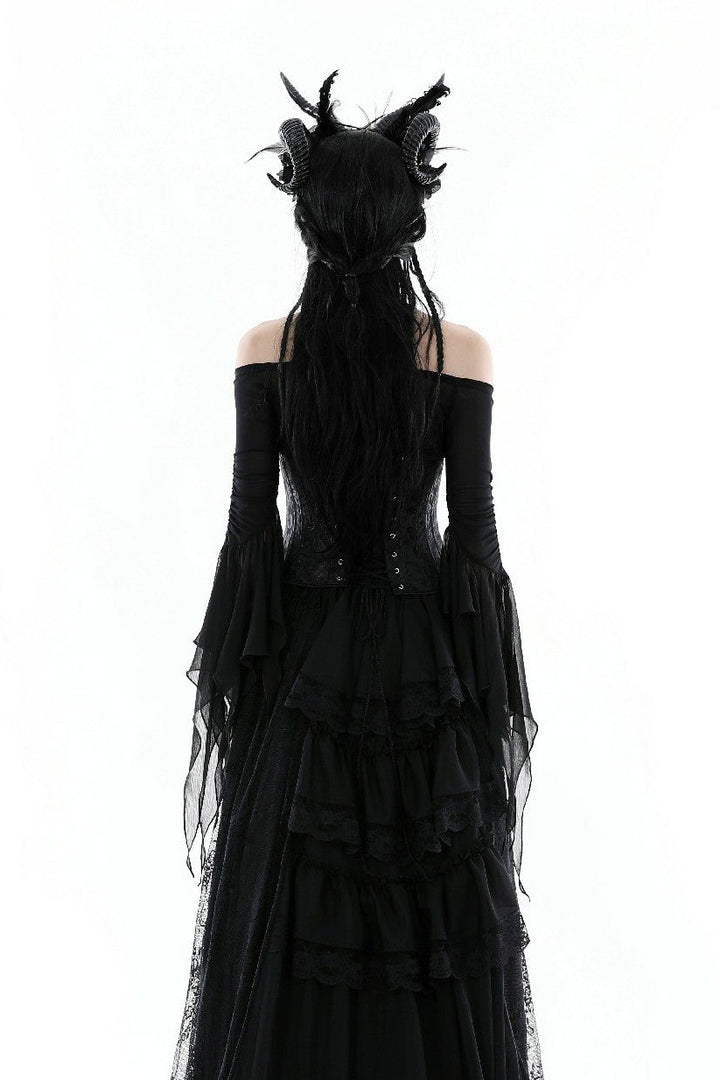 vintage goth witch blouse