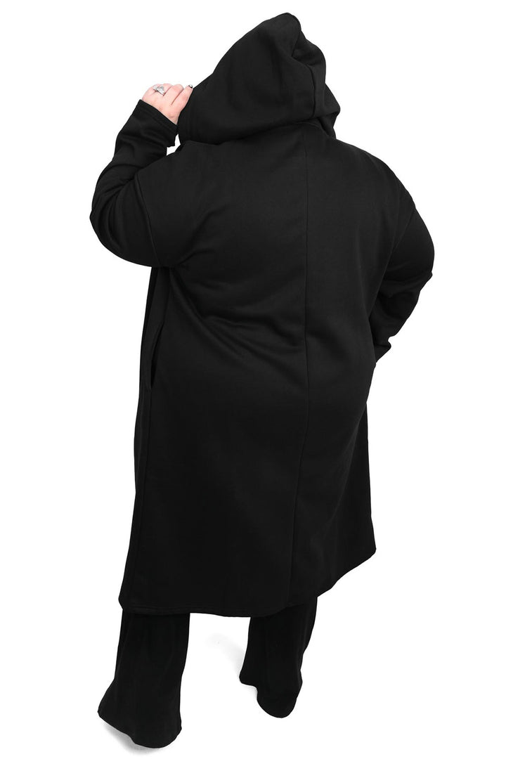womens plus size gothic cardigan hoodie