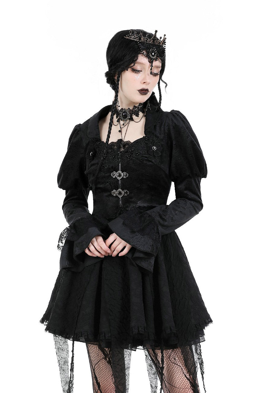 puffed sleeve gothic coat