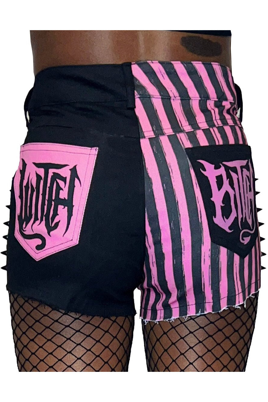 studded spiked shorts