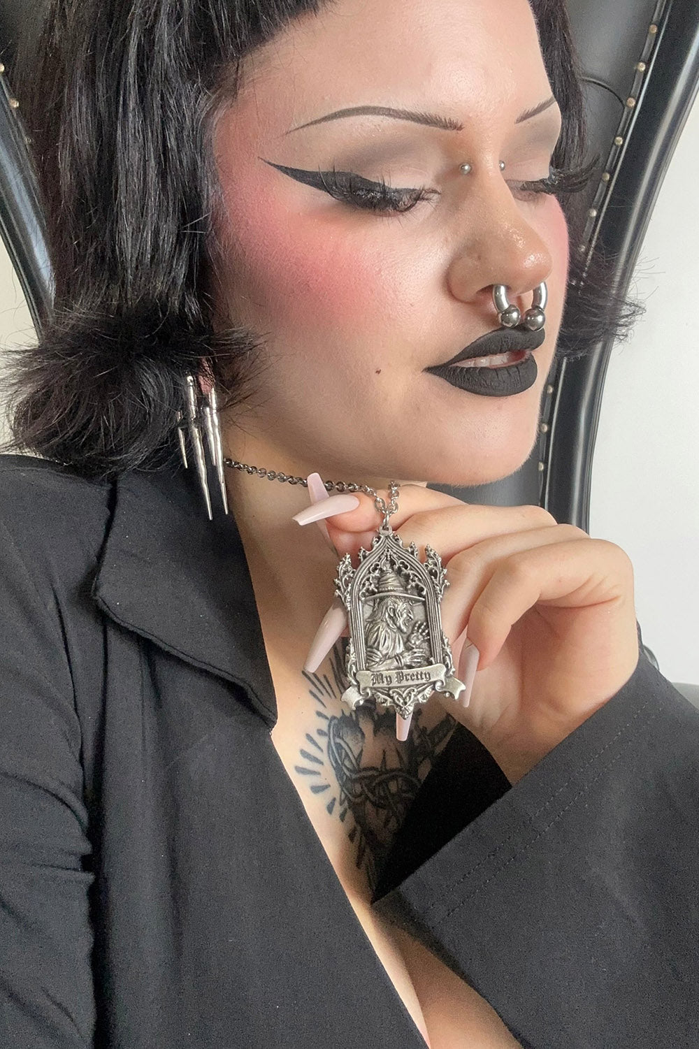 goth wizard of oz necklace