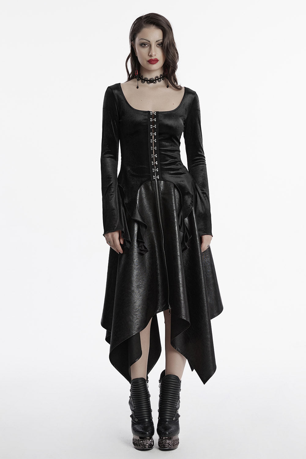 dark cottagecore velvet top