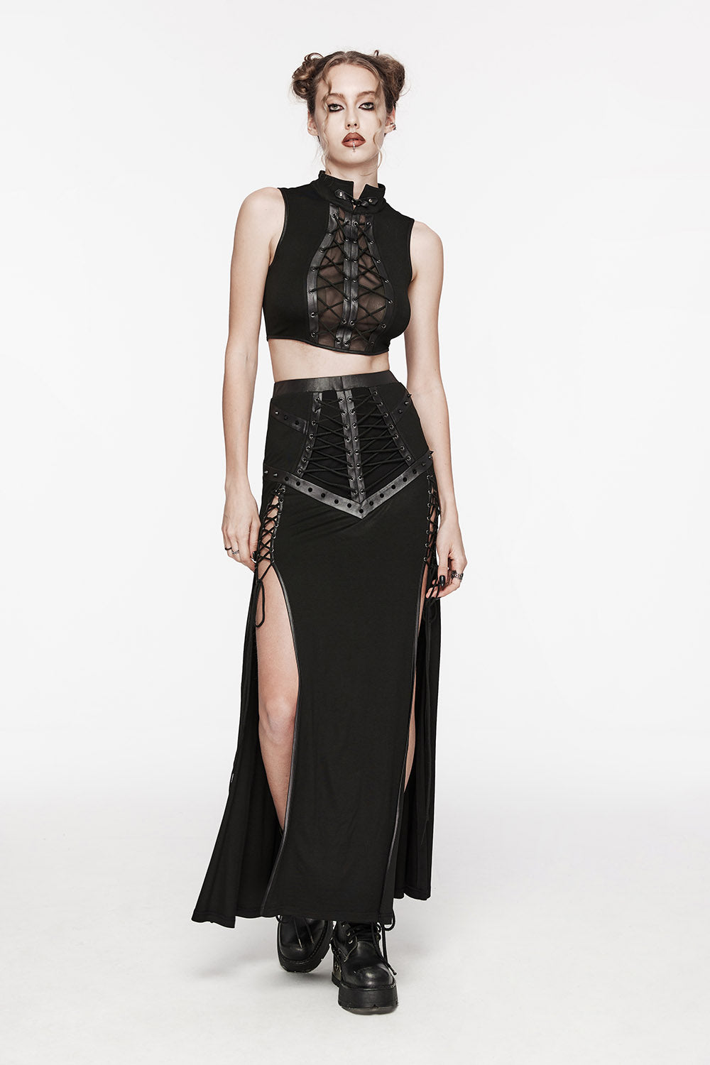 Punk Apothecary Slit Maxi Skirt