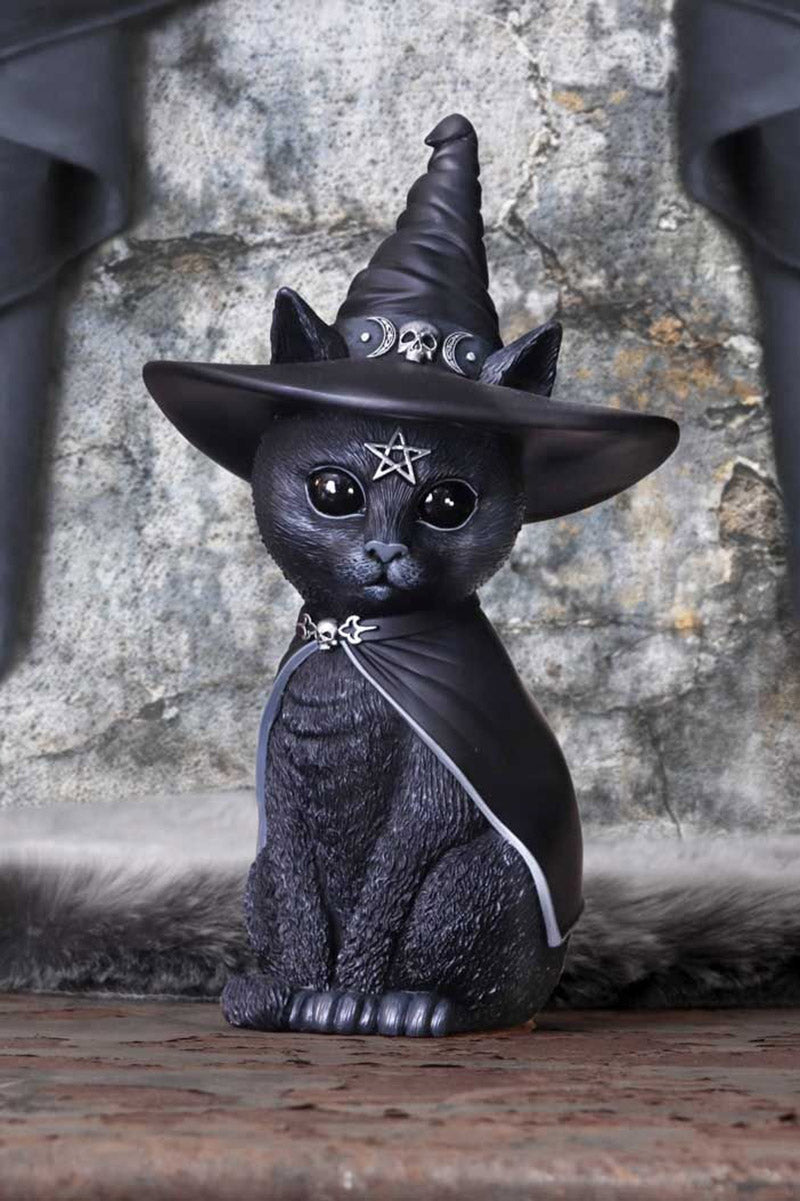 gothic cat sculpture