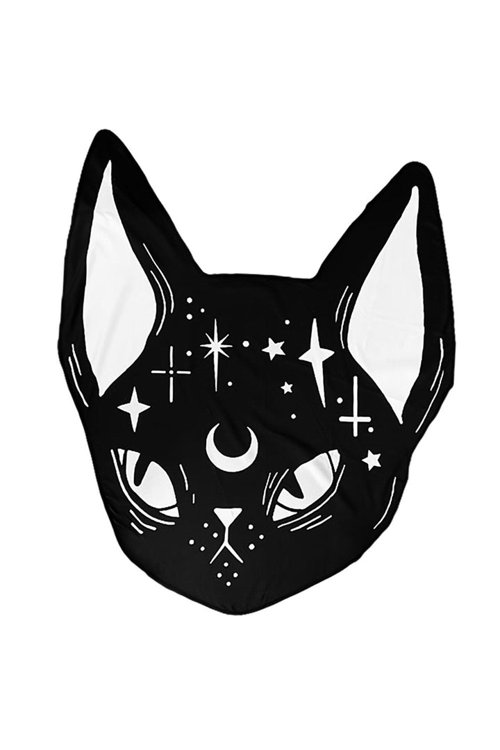 gothic cat towel for beach