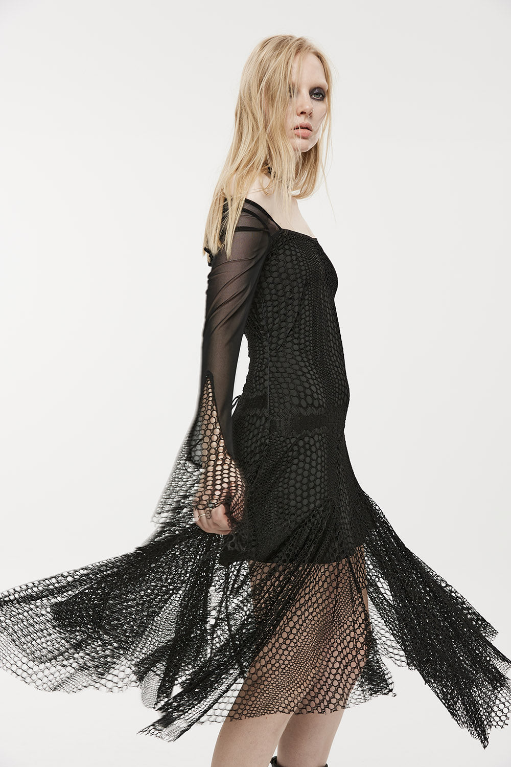 Punk Witch Fishnet Dress