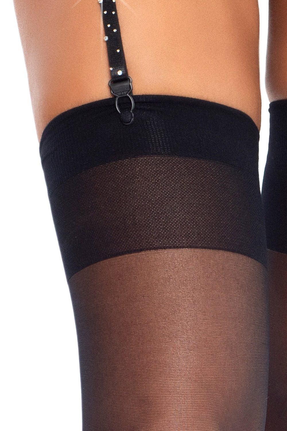 Rhinestone Garter Belt