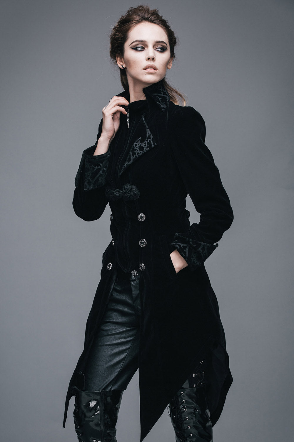 gothic velvet victorian coat