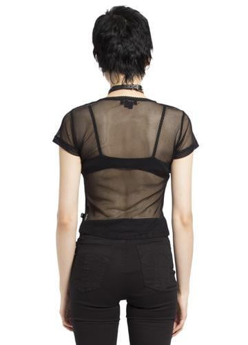 Tripp Fishnet Baby Tee - Vampirefreaks Store