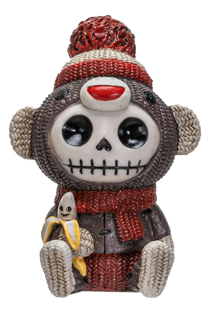 goth monkey toy statue