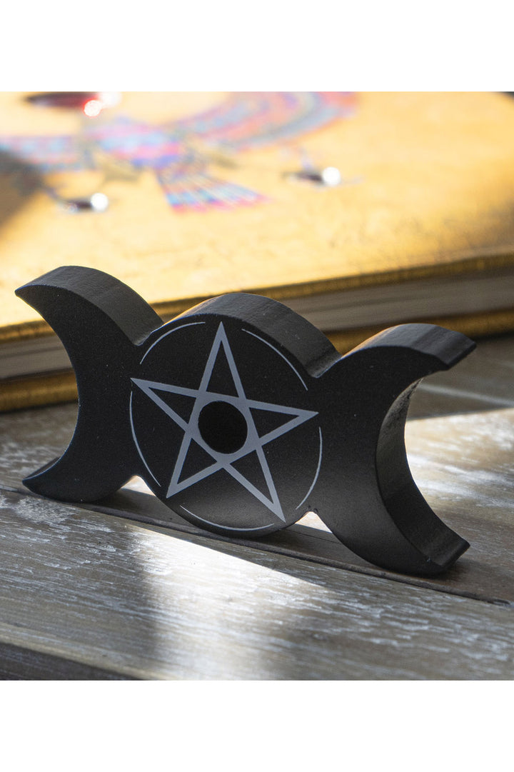 Triple Moon Spell Candle Holder