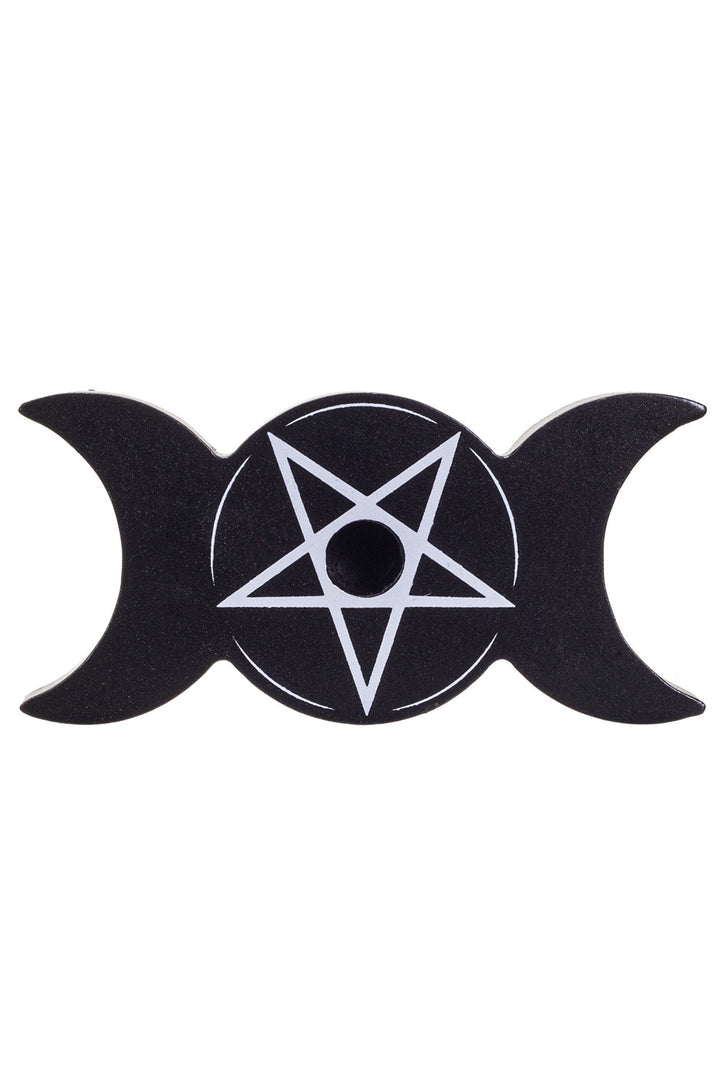 Triple Moon Spell Candle Holder