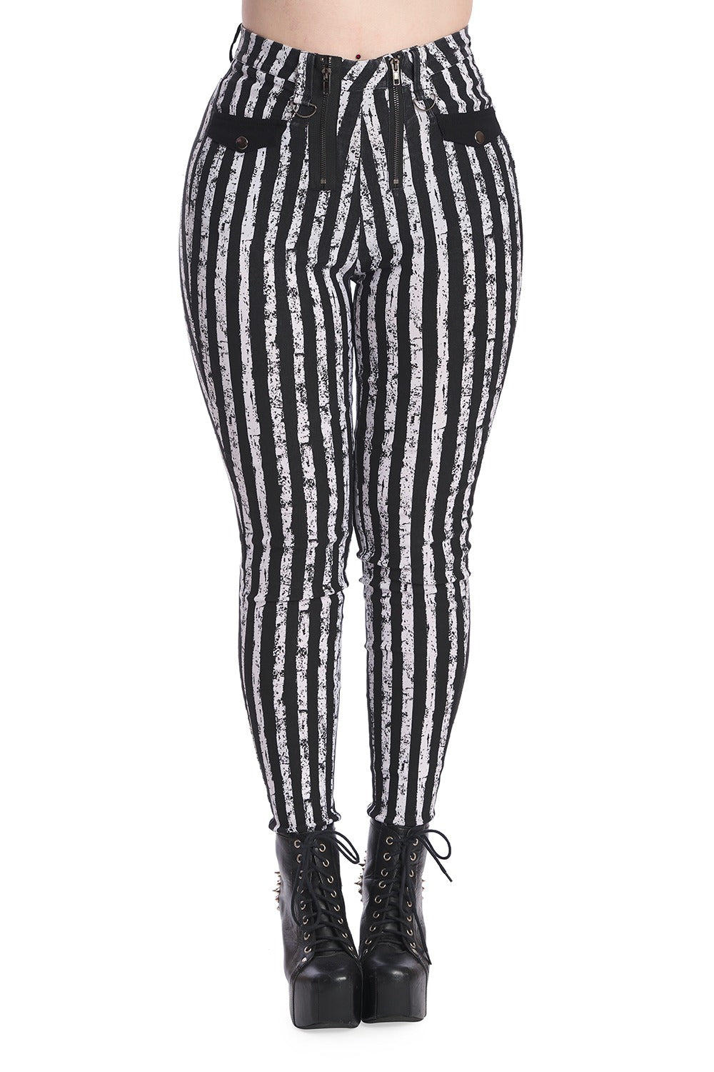 Little Lydia Striped Skinny Jeans – VampireFreaks