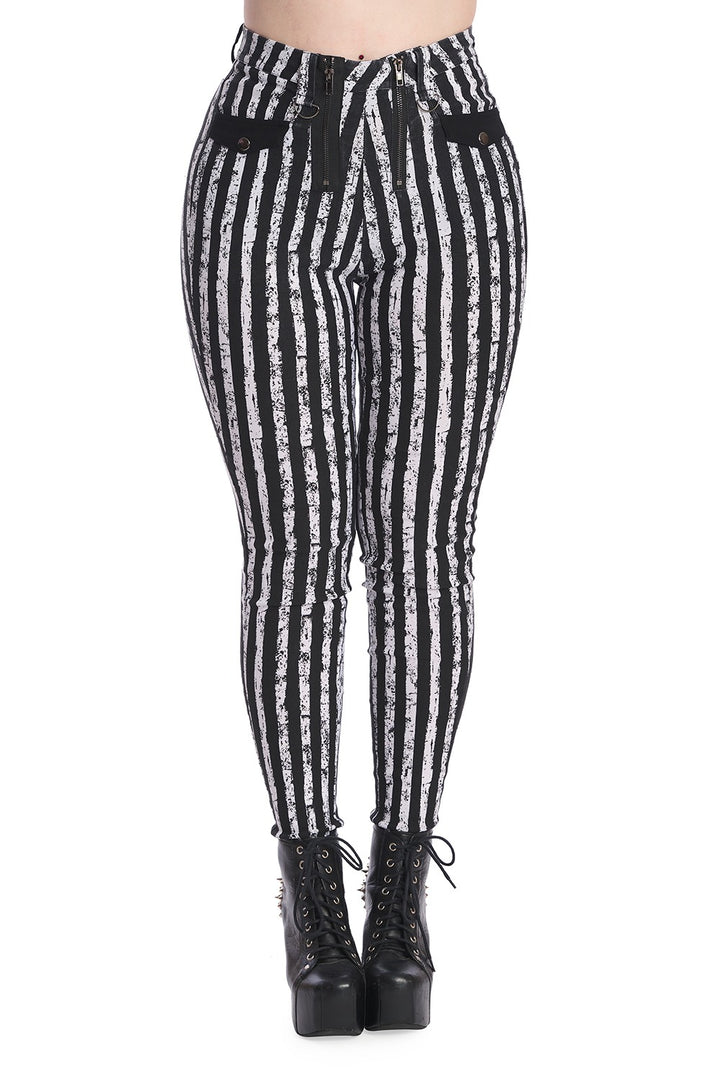 Little Lydia Striped Skinny Jeans