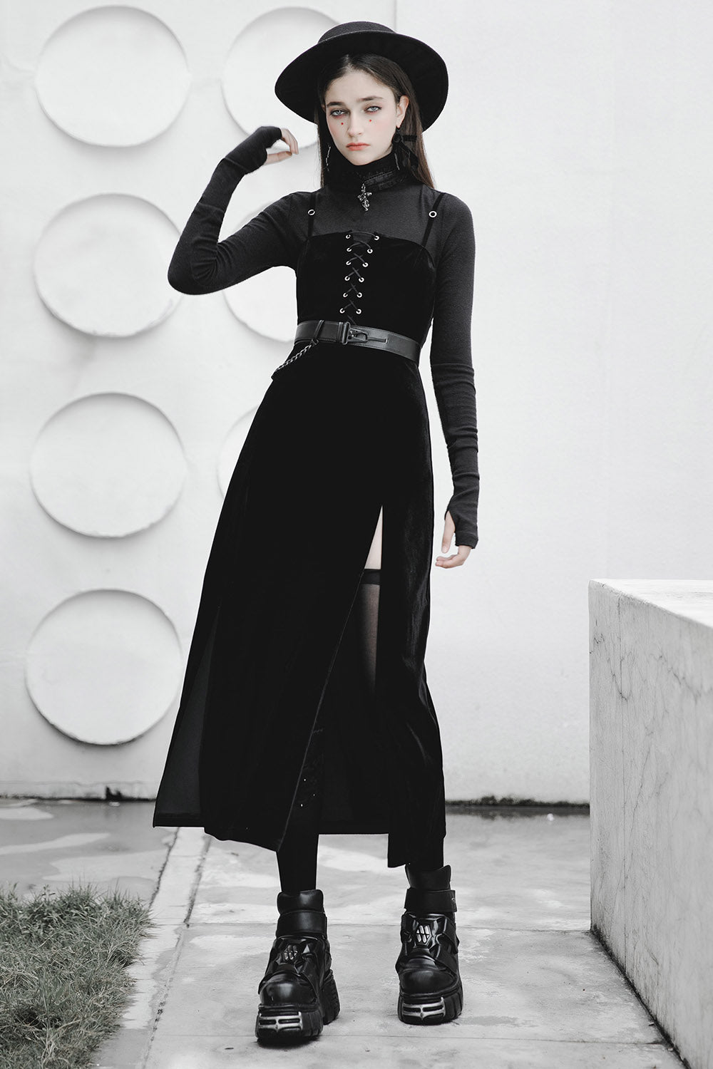 Misery Business-Maxikleid mit Beinschlitz