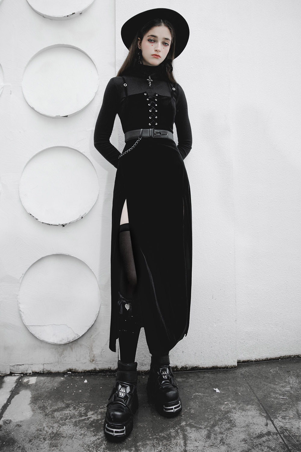 Misery Business-Maxikleid mit Beinschlitz
