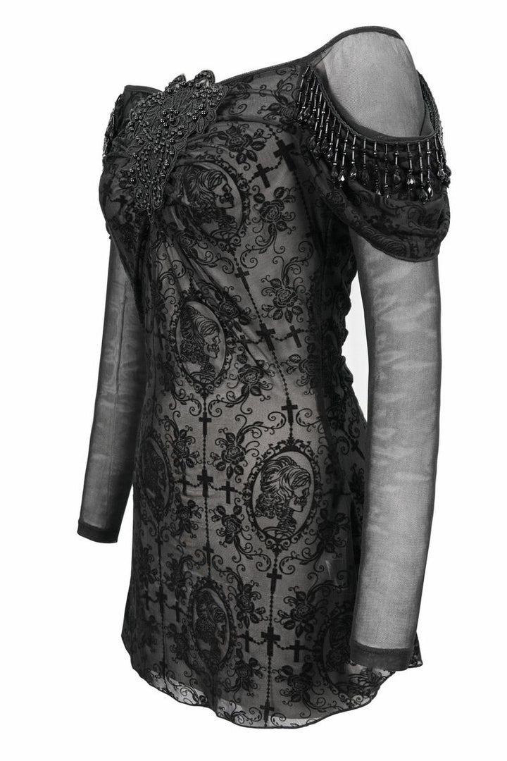 Netherworld Draped Shoulder Top