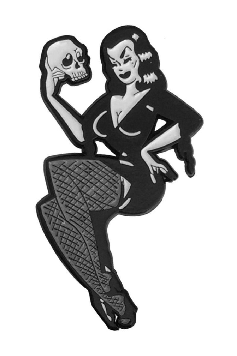 Pinup girl pin