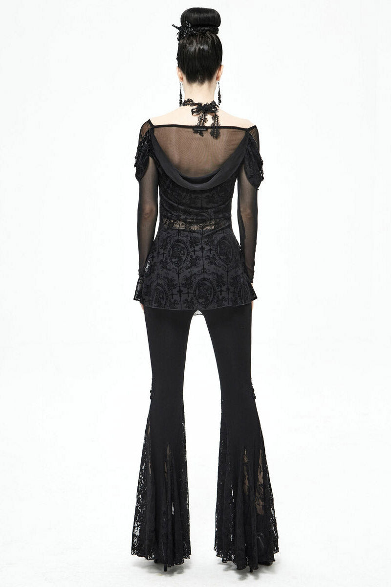 Netherworld Draped Shoulder Top