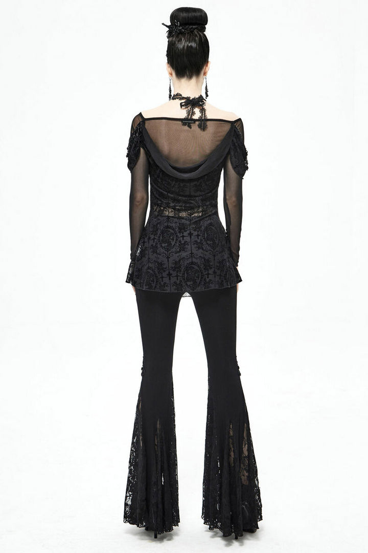 Netherworld Draped Shoulder Top