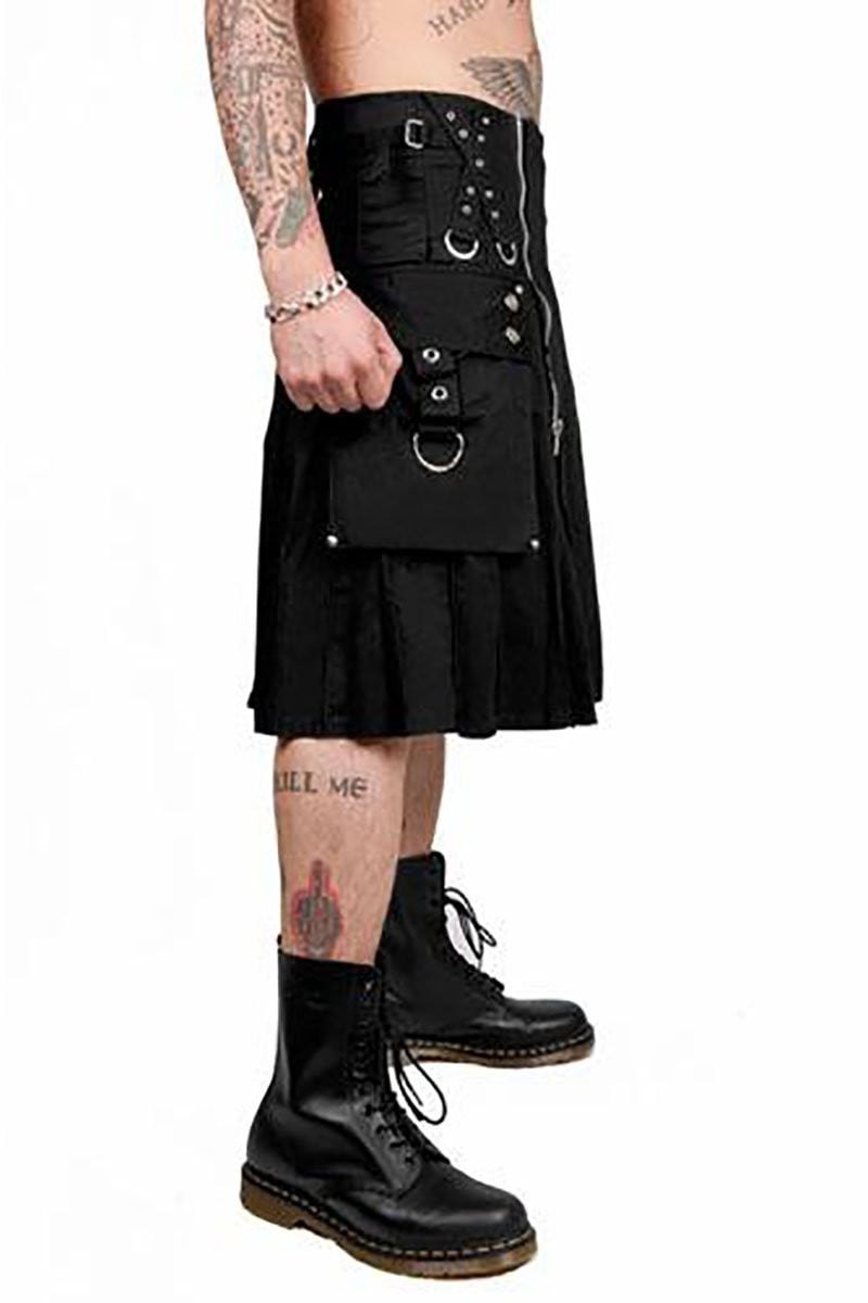 Tripp Super Utility Kilt - Black - Vampirefreaks Store