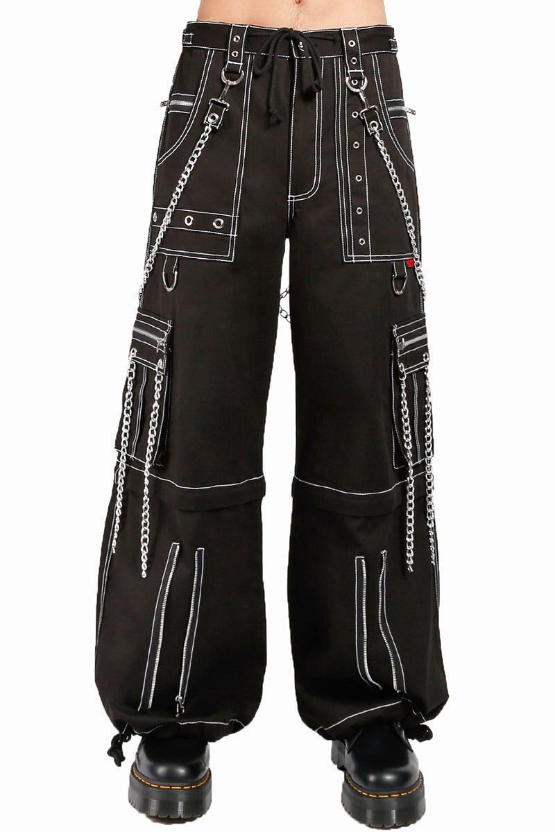 Tripp Chain to Chain Pant - Black with White Stitching - 3XL