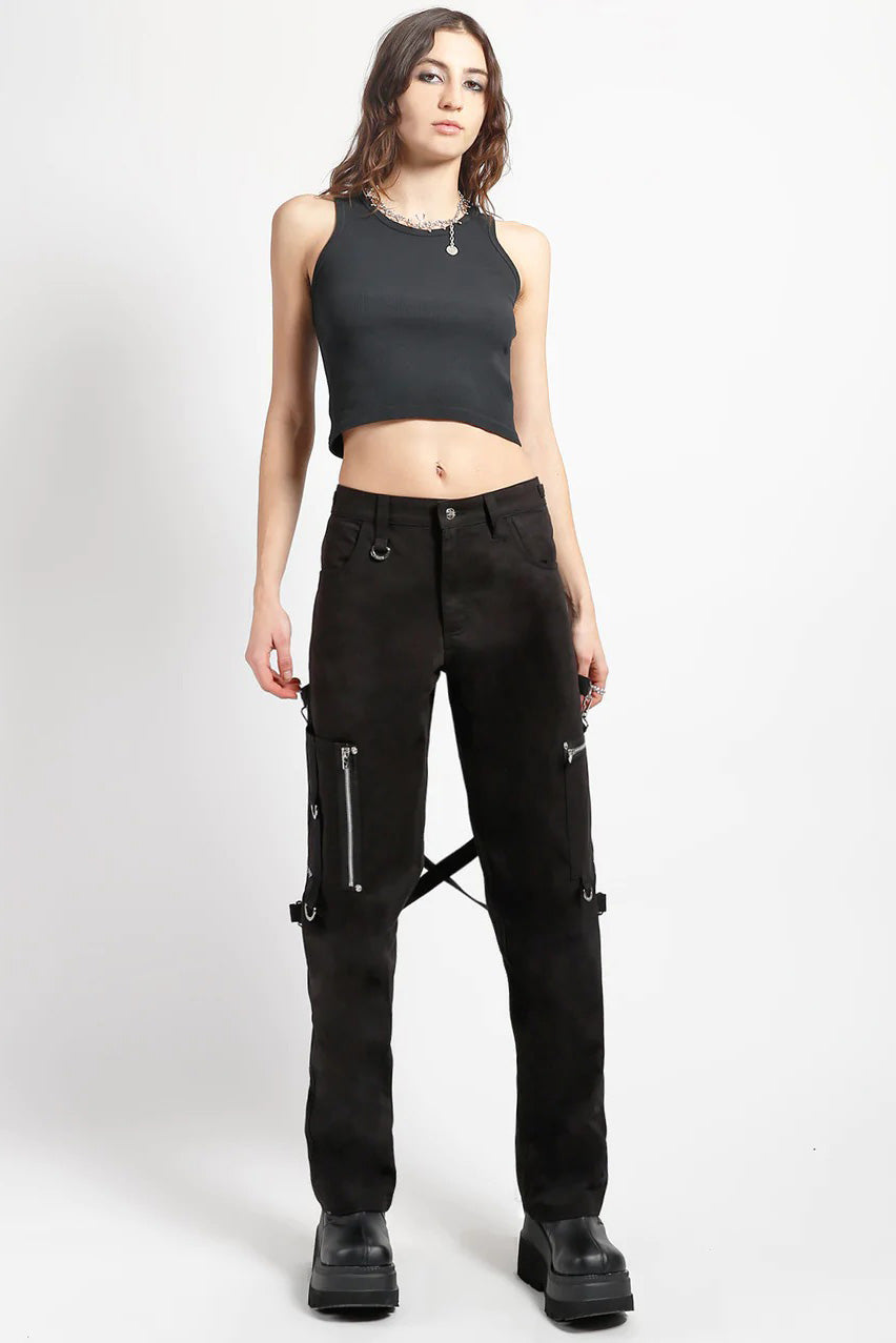 Tripp NYC Skate Punk Bondage Pants Black