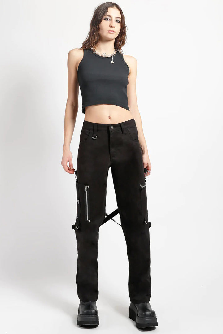 Tripp NYC Skate Punk Bondage Pants Black