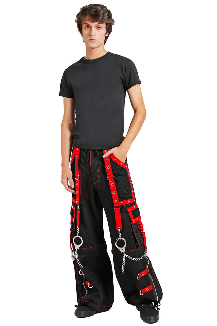 Tripp Mega Eye Pants Black/Red - Vampirefreaks Store