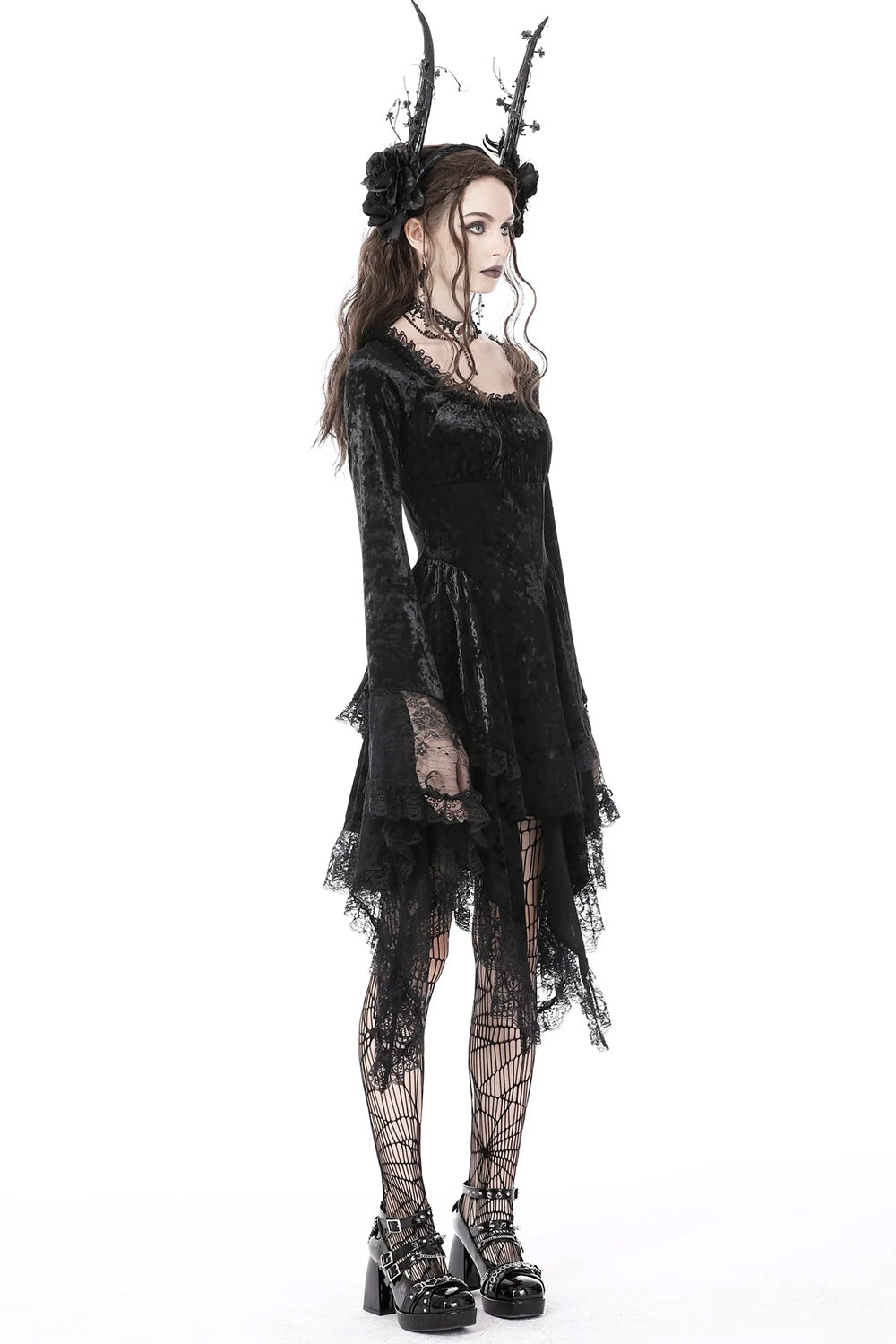 Vampire Veins Velvet Dress