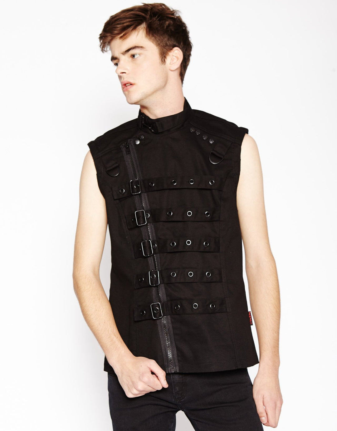 Tripp Zip-Off Sleeve Bondage Jacket / Vest - Vampirefreaks Store