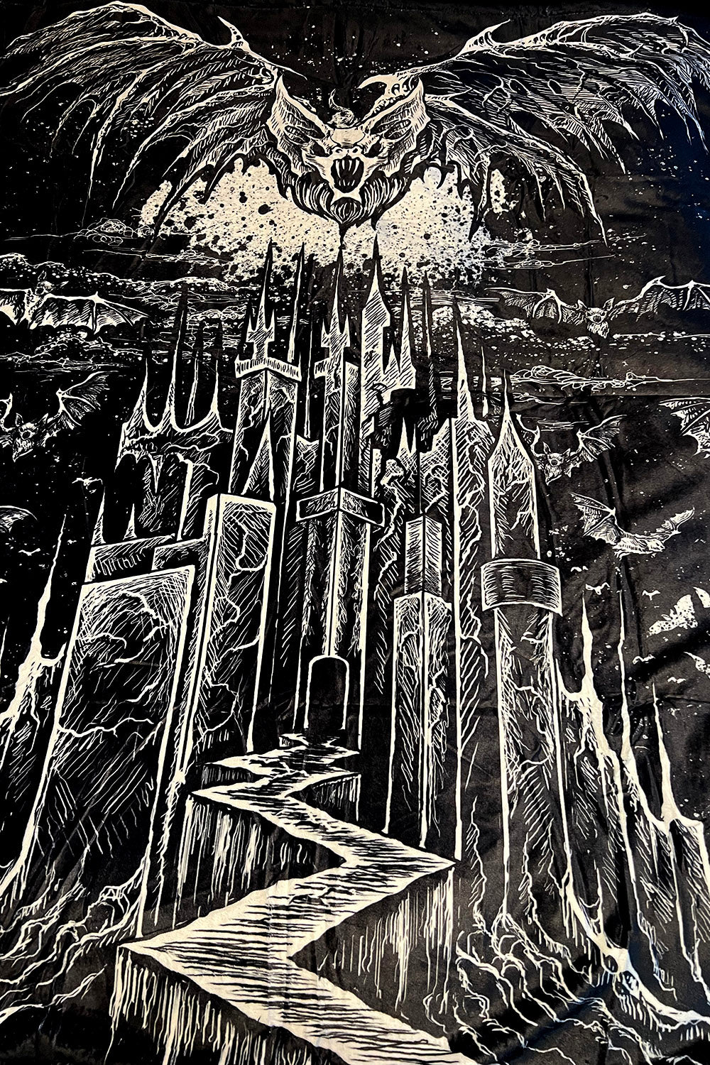 Vampire Castle Throw Blanket